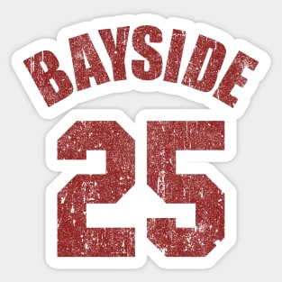 Bayside High Zack Morris Basketball Jersey Sticker